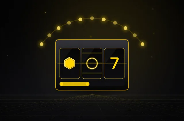 ภาพโปรโมชั่นหมวดสล็อตของ G2G123 วงล้อสล็อตเรืองแสงเหลืองใต้ซุ้มไฟ