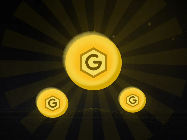 ภาพประกอบสล็อตสะสมรางวัลของ G2G123 เหรียญเหลืองเรืองแสงกลางแสงกระจาย